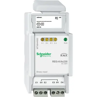 Schneider Electric - MTN644992 - KNX Binary Input REG-K/4x230 - 1