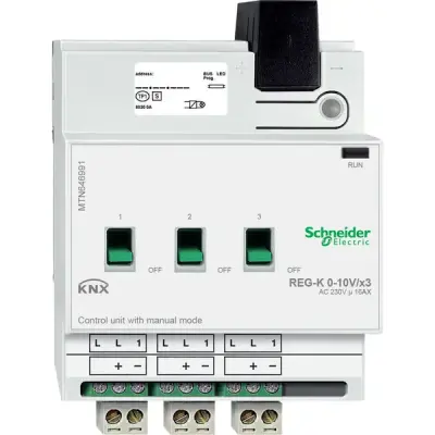 Schneider Electric - MTN646991 - KNX Cont. unit man. mod 1-10V 3 module - 1