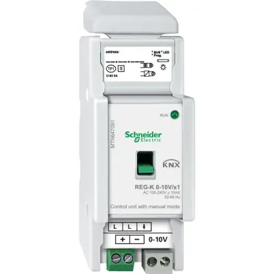Schneider Electric - MTN647091 - KNX Cont. unit man. mod 1-10V 1 module - 1