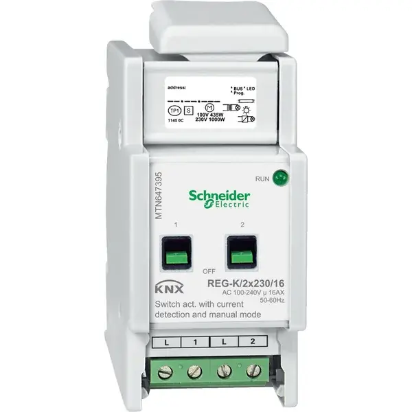 Schneider Electric - MTN647395 - KNX Sw. Act. cur. det. REG-K/2x/16 - 1