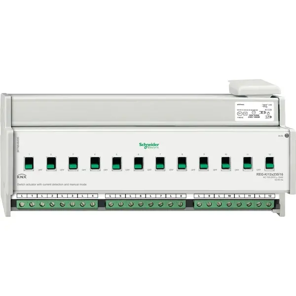 Schneider Electric - MTN648495 - KNX Sw. Act. cur. det. REG-K/12x/16 - 1