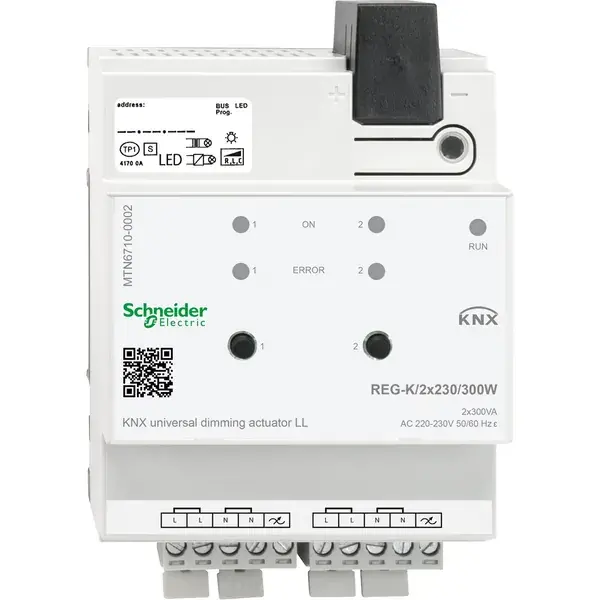 Schneider Electric - MTN6710-0002 - KNX Univ. LED Dim Act. REG-K/2X230/300W - 1