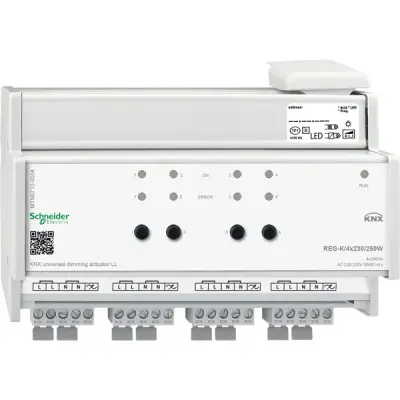 Schneider Electric - MTN6710-0004 - KNX Univ. LED Dim Act. REG-K/4x230/250W - 1