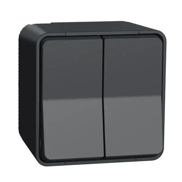 Schneider Electric - MUR35022 - Mureva double two-way sw surface, grey - 1