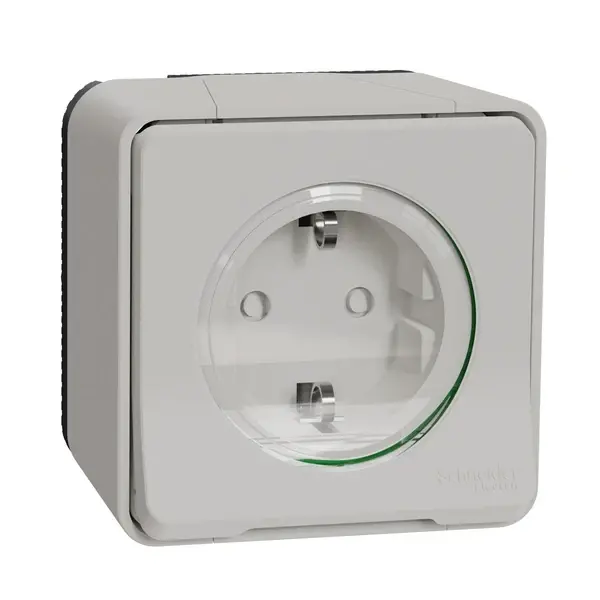 Schneider Electric - MUR39034 - Mureva outlet w sideE screwl surface wh - 1