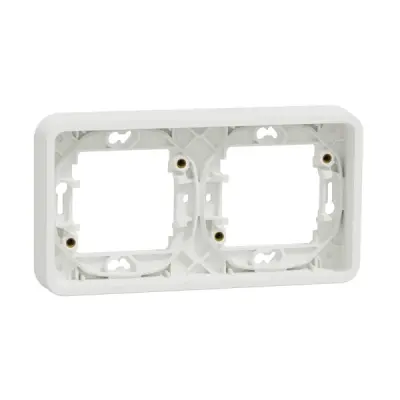 Schneider Electric - MUR39101 - Mureva fr 2g for flush inst multi hor wh - 1