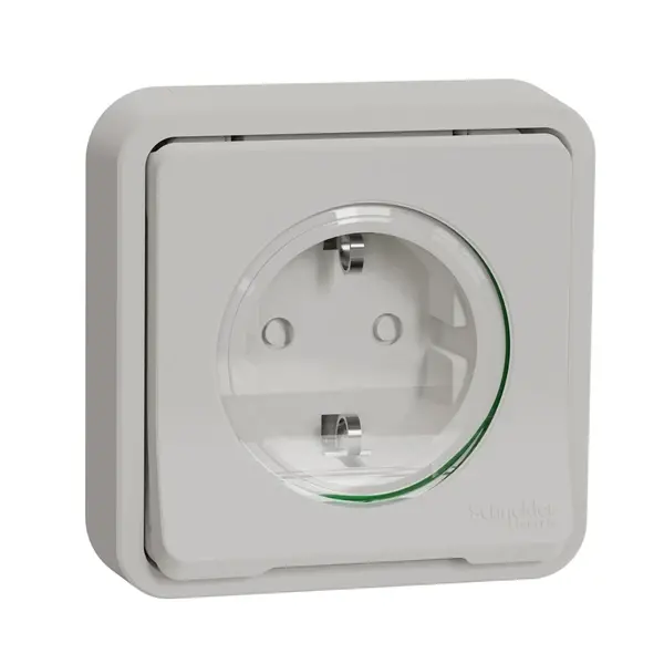 Schneider Electric - MUR39132 - Mureva Socket-out. Side-e. w/shut. White - 1