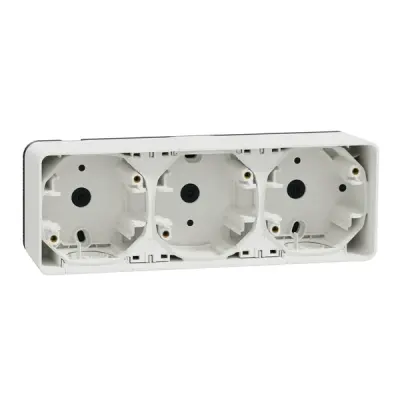 Schneider Electric - MUR39913 - Mureva surf box 3-g, horiz for multi wh - 1
