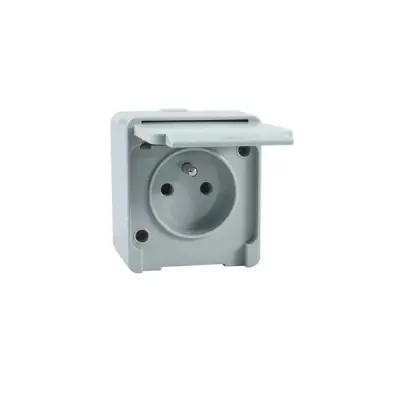 Schneider Electric - NML2800133 - Nemliyer Pin-earth Socket Outlet Grey - 1