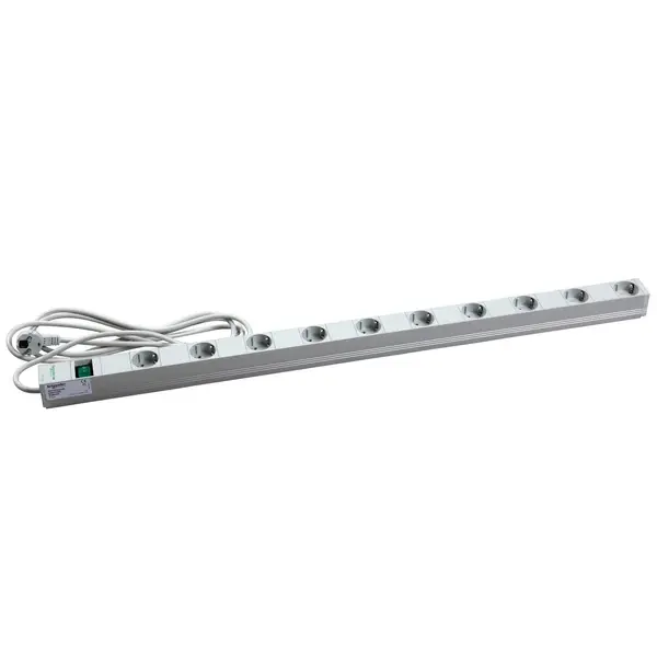 Schneider Electric - NSYAPUS10S - Actassi PDU w/ 10 outlets and LED switch - 1