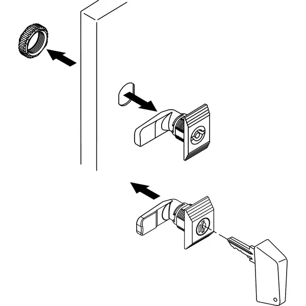 Schneider Electric - NSYCL220CRN - KEY LOCK CL220/CRN - 1
