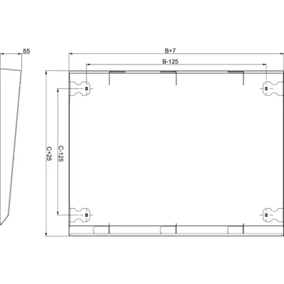Schneider Electric - NSYSC1240 - Canopy 1200X400 - 1