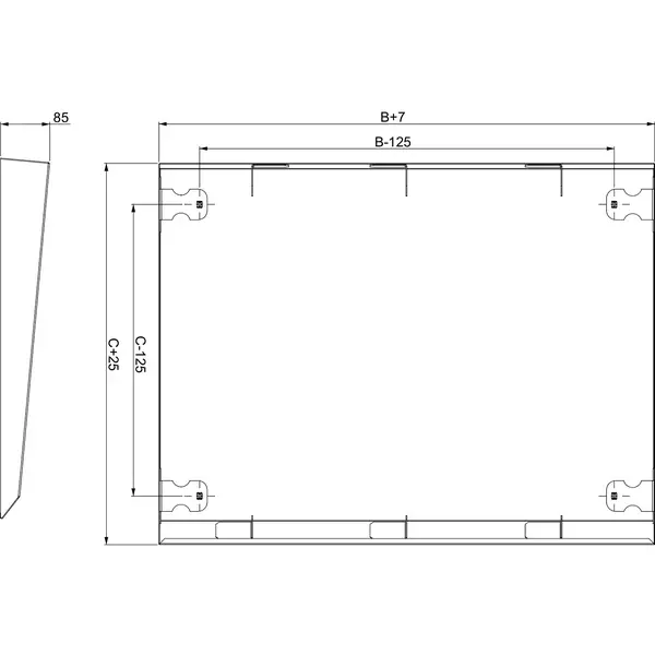 Schneider Electric - NSYSC1240 - Canopy 1200X400 - 1