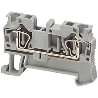 Schneider Electric - NSYTRR42BL - SPRING TERMINAL, FEED THROUGH, 2 POINTS, - 1