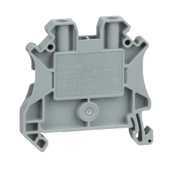 Schneider Electric - NSYTRV42 - SCREW TERMINAL, FEED THROUGH, 2 POINTS, - 1