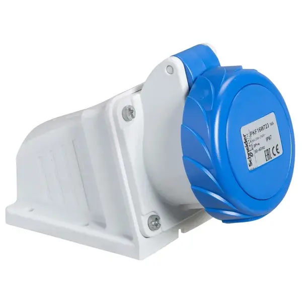 Schneider Electric - PKF16W723 - PrtKa 2P+E 16A 200-250V Ang Wall S. IP67 - 1