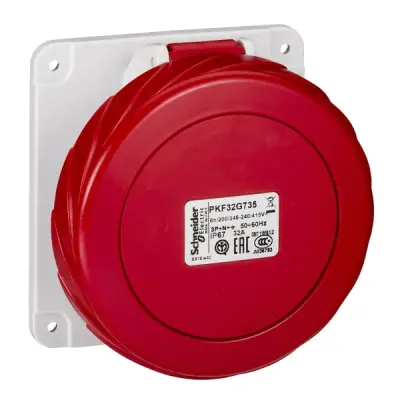 Schneider Electric - PKF32G735 - PrtKa 3P+E+N 32A 380-415V Pnl Sckt IP67 - 1