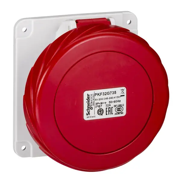 Schneider Electric - PKF32G735 - PrtKa 3P+E+N 32A 380-415V Pnl Sckt IP67 - 1