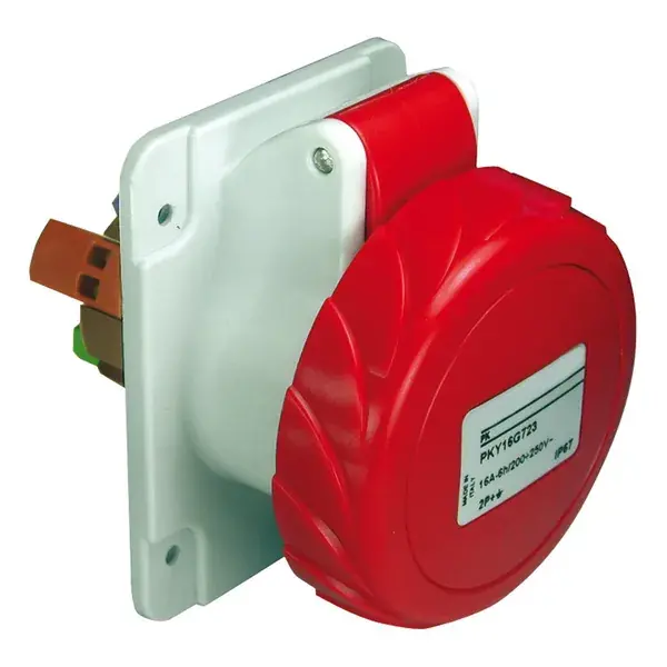 Schneider Electric - PKY32G734 - PrtK 3P+E 32A 380-415V Panel Socket IP67 - 1