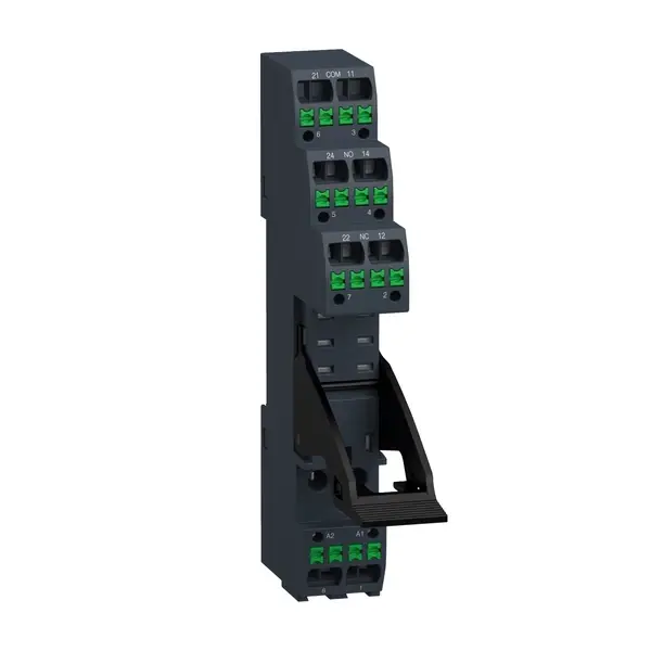 Schneider Electric - RGZE08P - RGZ push-in socket with clamp for RXG2 - 1