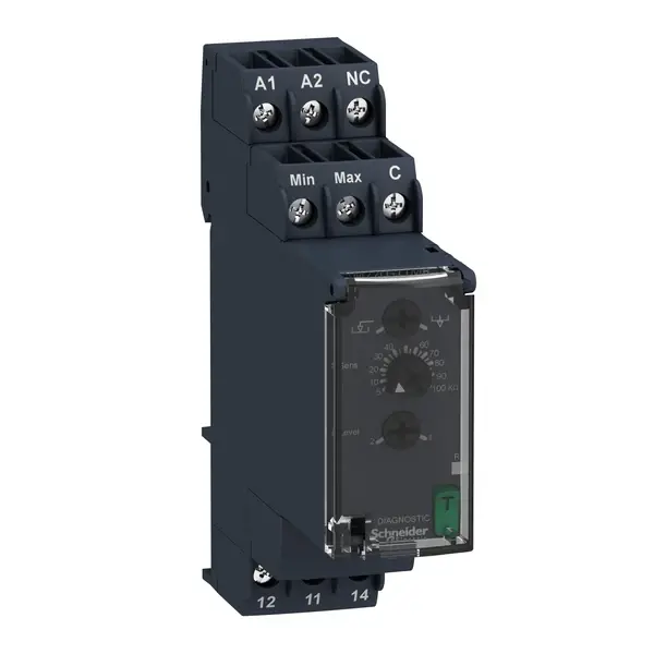 Schneider Electric - RM22LG11MR - LEVEL CONTROL RELAY RM22-LG - RANGE 5K - 1