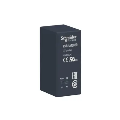 Schneider Electric - RSB1A120BD - PCB RELAY.1CO.24VDC - 1