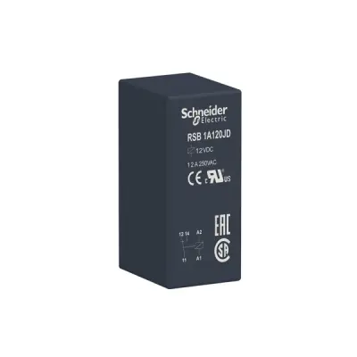 Schneider Electric - RSB1A120JD - PCB RELAY.1CO.12VDC - 1
