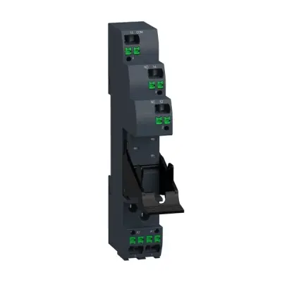 Schneider Electric - RSZE05P - RSZ push-in socket with clamp for RSB1 - 1