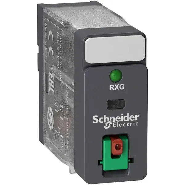 Schneider Electric - RXG12B7 - 1CO 10A RELAY LTBLED 24VAC - 1