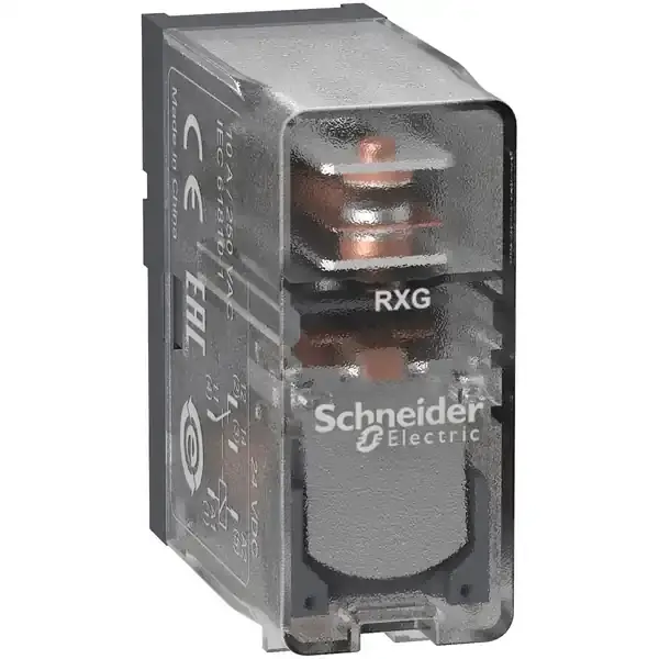 Schneider Electric - RXG15BD - 1CO 10A RELAY CLEAR 24VDC - 1