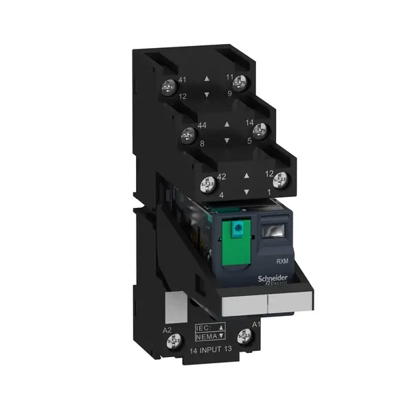 Schneider Electric - RXM2AB2BDPVS - Harmony RXM Relay module,2C/O 10A 24VDC - 1