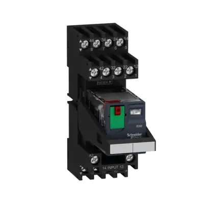 Schneider Electric - RXM4AB1P7PVM - Harmony RXM Relay module,4C/O 6A 230VAC - 1