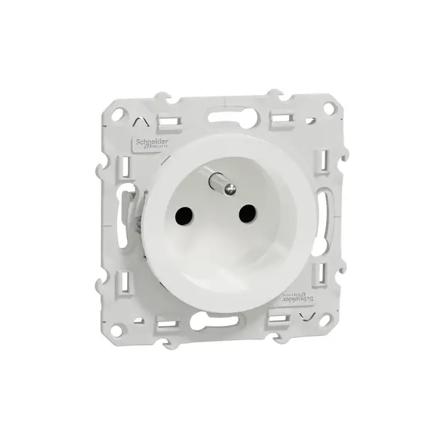 Schneider Electric - S520049 - Odc Pin-earth S.O. 4 Term/Pol w/Shtr Wht - 1