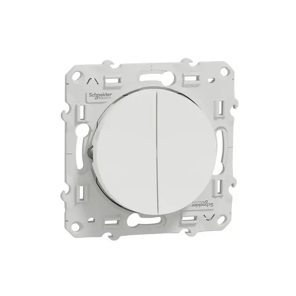 Schneider Electric - S520216 - Odace Double Push-button White - 1