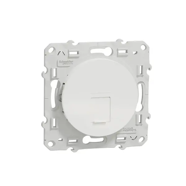 Schneider Electric - S520475 - Odace RJ45 Cat6 UTP Data Socket White - 1