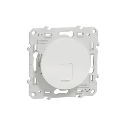 Schneider Electric - S520476 - Odace RJ45 Cat6 STP Data Socket White - 1
