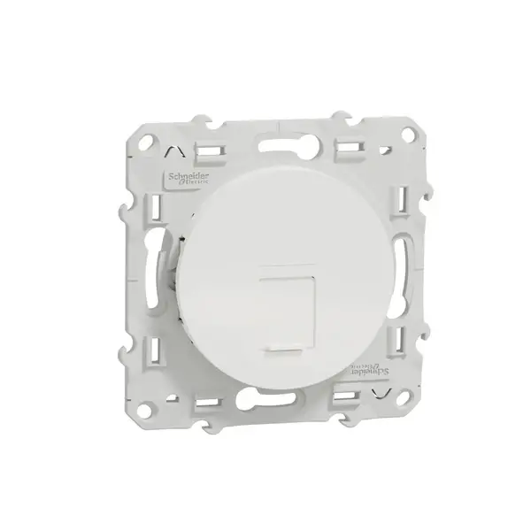 Schneider Electric - S520476 - Odace RJ45 Cat6 STP Data Socket White - 1