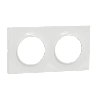Schneider Electric - S520704 - Odc Styl 2-gang 71mm Hor/Ver Frame White - 1
