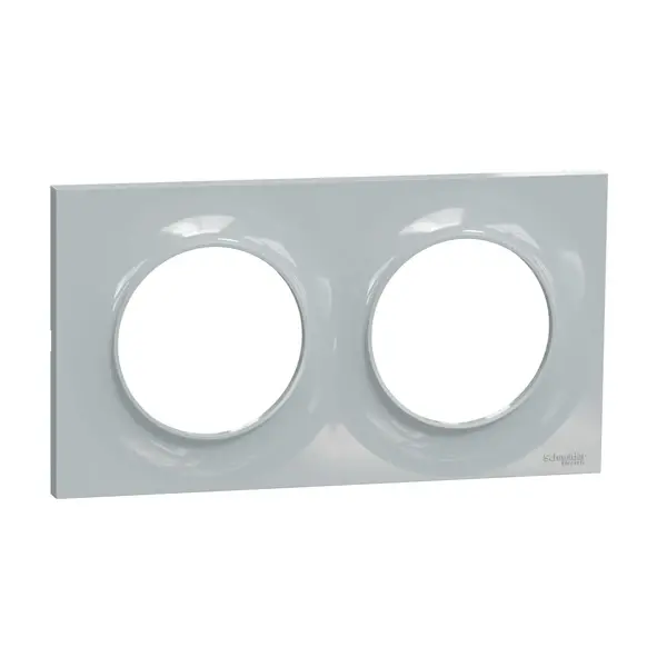 Schneider Electric - S520704B1 - Odc Styl 2-gang 71mm Hor/Ver Frame Stone - 1