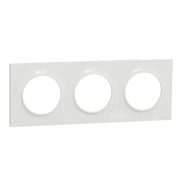 Schneider Electric - S520706 - Odc Styl 3-gang 71mm Hor/Ver Frame White - 1