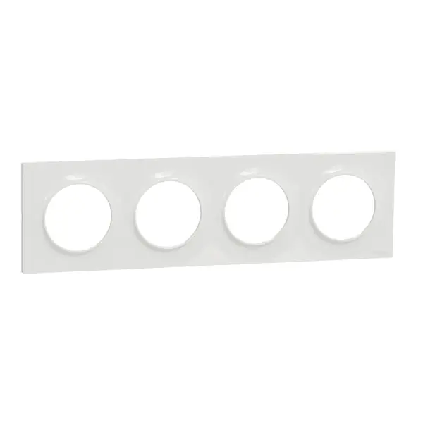 Schneider Electric - S520708 - Odc Styl 4-gang 71mm Hor/Ver Frame White - 1