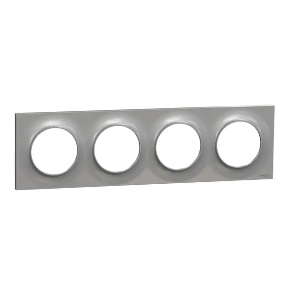 Schneider Electric - S520708E - Odc Styl 4-gang 71mm Hor/Ver Frame Alum - 1