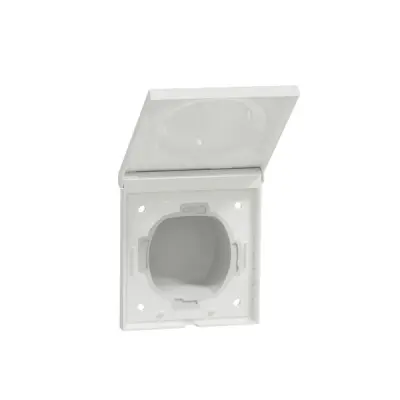 Schneider Electric - S520772 - Odace Styl 1-g Frame w/ IP44 Cover White - 1