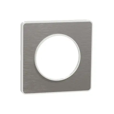 Schneider Electric - S520802J - Odc Tch 1g Frame Wht Bordr71mm Mtl B.Alm - 1