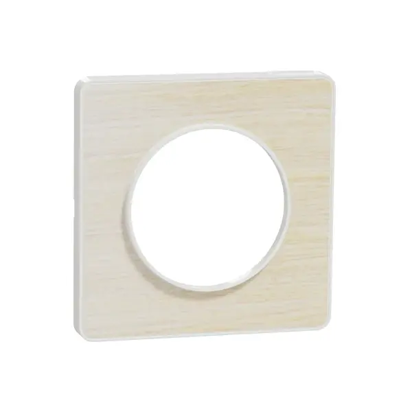 Schneider Electric - S520802M - Odc Tch 1g Frame Wht Bordr71mm Wood Nrdc - 1