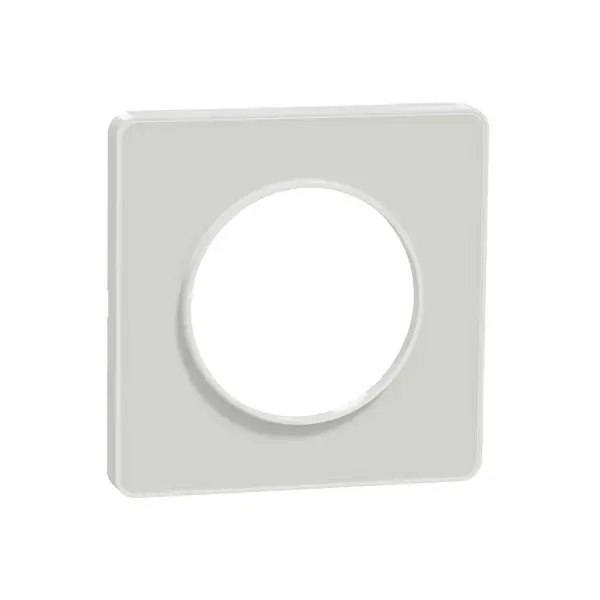 Schneider Electric - S520802R - Odc Tch 1g Frame Wht Bordr71mm Trnslucid - 1
