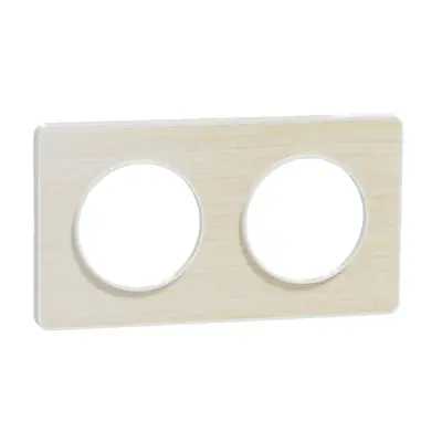 Schneider Electric - S520804M - Odc Tch 2g Frame Wht Bordr71mm Wood Nrdc - 1