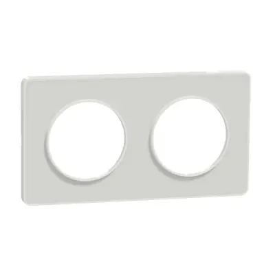 Schneider Electric - S520804R - Odc Tch 2g Frame Wht Bordr71mm Trnslucid - 1
