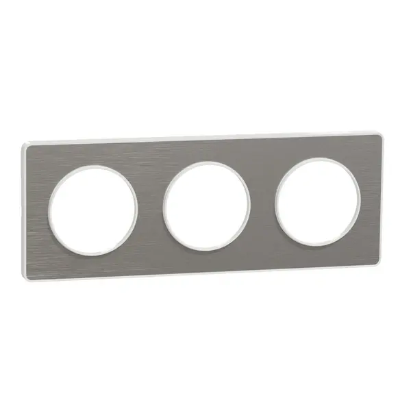 Schneider Electric - S520806J - Odc Tch 3g Frame Wht Bordr71mm Mtl B.Alm - 1