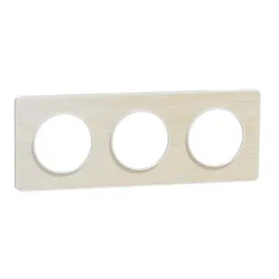 Schneider Electric - S520806M - Odc Tch 3g Frame Wht Bordr71mm Wood Nrdc - 1